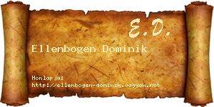 Ellenbogen Dominik névjegykártya