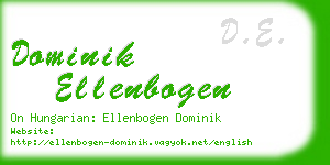dominik ellenbogen business card
